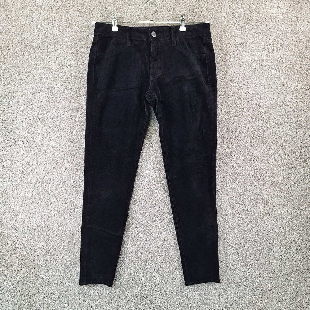 American Eagle Pants Women 8 Black AEO Cord Jegging 360 Super Stretch Streetwear
